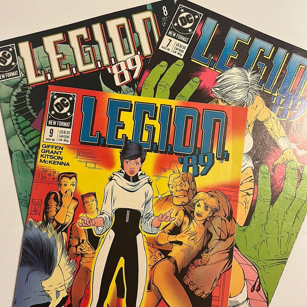 Vintage 1989 “Legion 89” set of 3 comic books #7-9